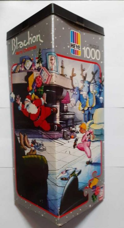 Image of the puzzle 1000, Heye, Merry Christmas, Roger Blachon. Picture of the box.