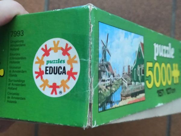 Image of the puzzle 5000, Educa, Surroundings of Amsterdam, Holland, Sealed Bag, Detail of the box