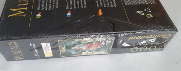 Image of the puzzle 2000, Clementoni, The Spring, Sandro Botticelli. Picture of the corner of a box.