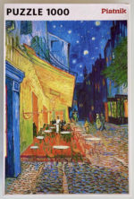 Image of the puzzle 1000, Piatnik, Café Terrace at Night, Vincent van Gogh, Sealed Bag, Picture of the box