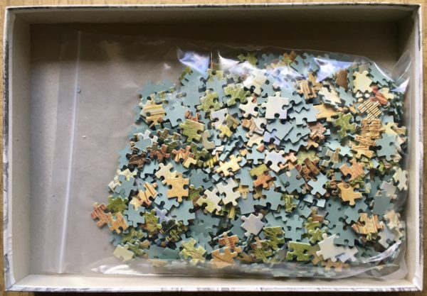 Image of the puzzle 1000, Jumbo, A Country House at the Vecht, Holland, by Isings, Complete, Picture of the bag
