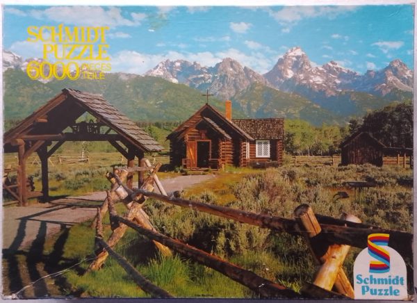 Image of the puzzle 6000, Schmidt, In the Mountain, Sealed Bag, Picture of the box