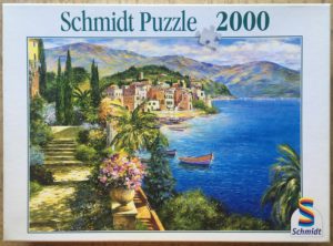 Image of the puzzle 2000, Schmidt, The Seaside, Complete, Picture of the box