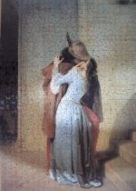 Image of the puzzle 1000, Ricordi, The Kiss, Francesco Hayez. Picture of the completed puzzle.