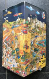 Image of the puzzle 1500, Heye, Rallye Italia, by Jan Birck "Jabo", Factory Sealed, Picture of the box