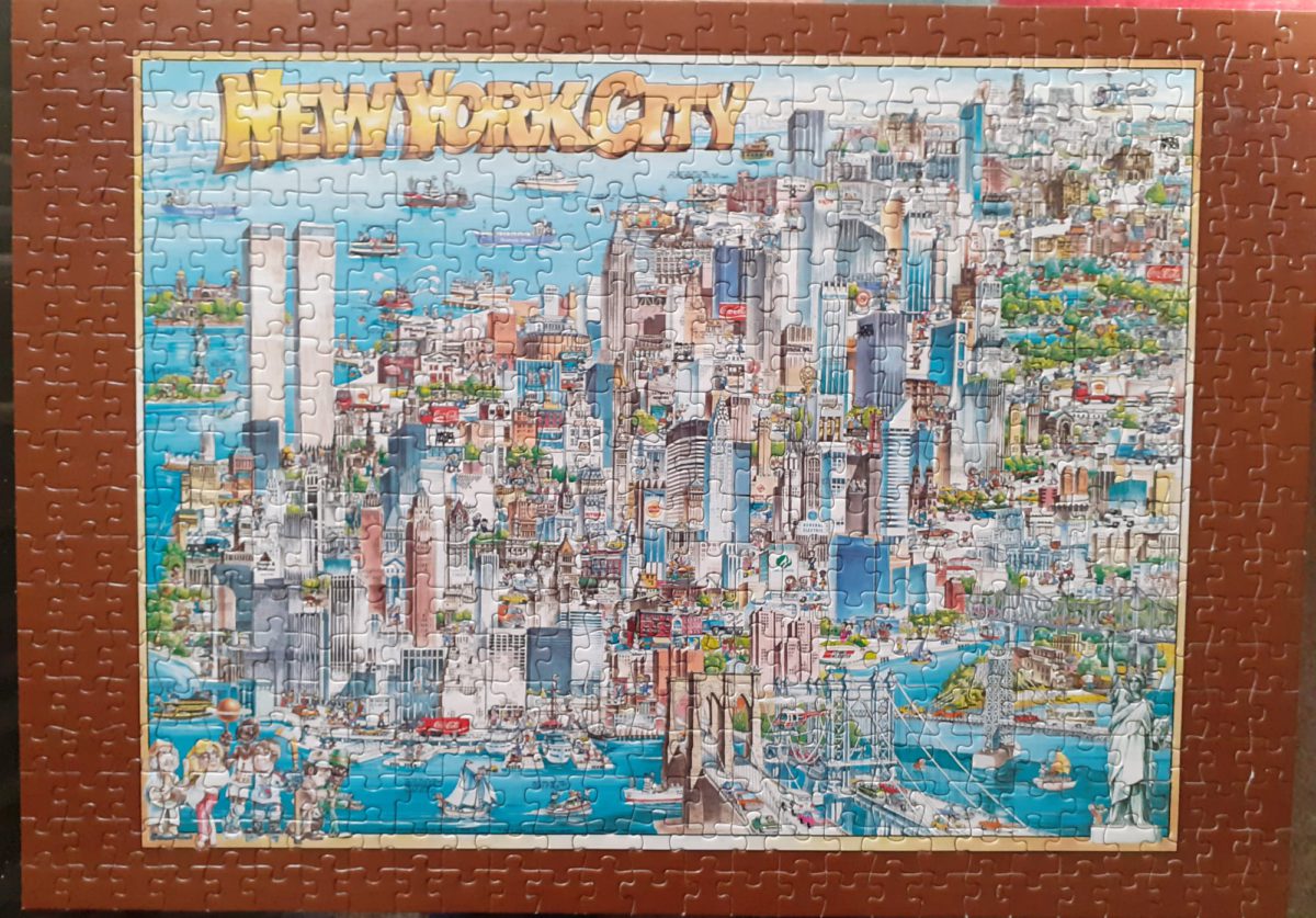 Image of the puzzle 500, Buffalo, New York City, Complete, Picture of the box