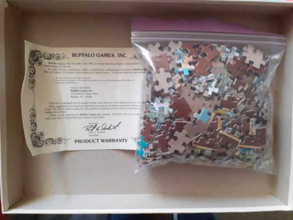Image of the puzzle 500, Buffalo, New York City, Complete, Picture of the bag