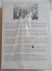 Image of the puzzle 2000, Falcon, A Dutch Street - Winter, Willem Koekkoek. Picture of the back.