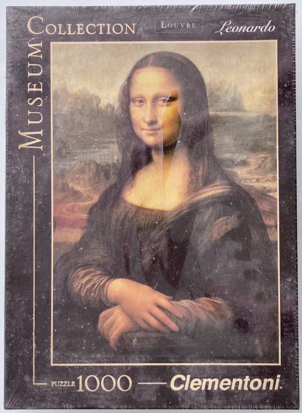 Image of the puzzle 1000, Clementoni, La Gioconda, Leonardo da Vinci, Factory Sealed, Picture of the box