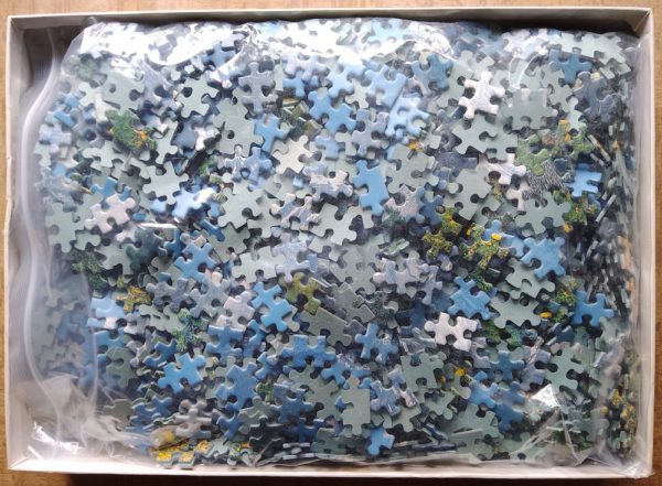 Image of the puzzle 3000, Nathan, Field in Flower, Complete, Picture of the bag
