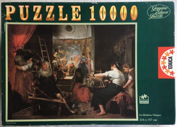 Image of the puzzle 10000, Educa, Las Hilanderas, by Diego Velázquez, Sealed Bag, Picture of the box