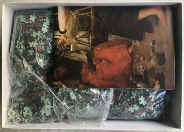 Image of the puzzle 10000, Educa, Las Hilanderas, by Diego Velázquez, Sealed Bag, Picture of the contents