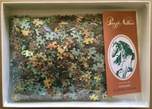 Image of the puzzle 1000, Nathan, The Epsom Derby, Théodore Géricault , Complete, Picture of the bag