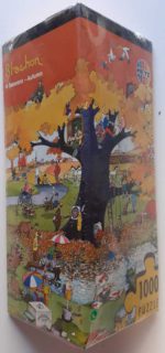 Image of the puzzle 1000, Heye, 4 Seasons – Autumn, Roger Blachon. Picture of the box.