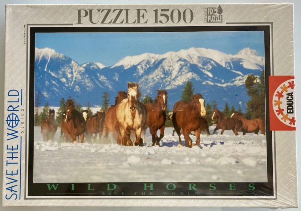 Image of the puzzle 1500, Educa, Wild Horses, by Ron Kimball, Factory Sealed, Picture of the box