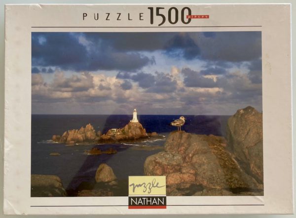 Image of the puzzle 1500, Nathan, The Bird and the Lighthouse, by L. Gaudez, Factory Sealed, Picture of the box