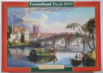 Image of the puzzle 1500, Castorland, Dusk at the River. Picture of the box.