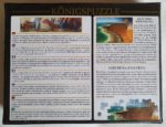 Image of the puzzle 1000, Königspuzzle, Edge of the World, Jacek Yerka. Picture of the back.