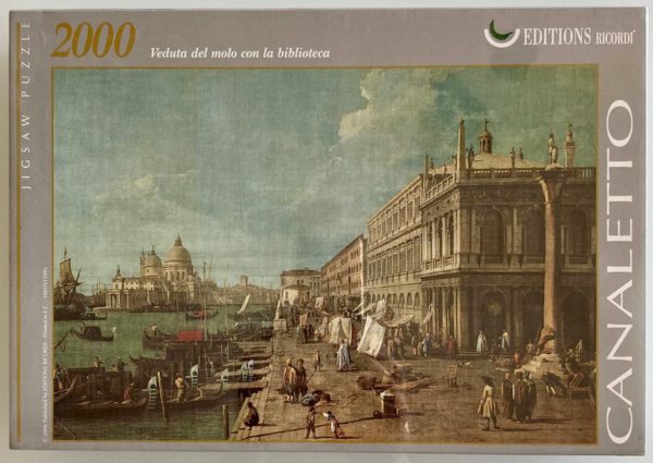 Image of the puzzle 2000, Ricordi, The Molo with the Library and the Entrance to the Grand Canal, Canaletto, Factory Sealed