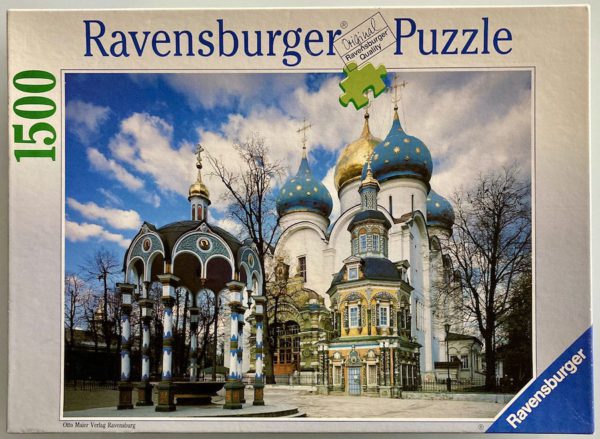 Image of the puzzle 1500, Ravensburger, Russian Monastery, by Wolfgang Krammisch, Picture of the box
