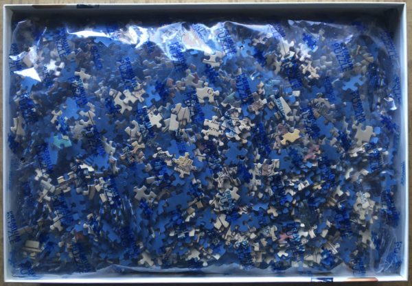 Image of the puzzle 5000, Ravensburger, Antique World Map, by Henricus Hondius, Sealed Bag, Picture of the bag