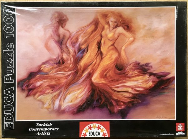 Image of the puzzle 1000, Educa, Dancing Girls, Gülay Yüksel, Factory Sealed, Picture of the box