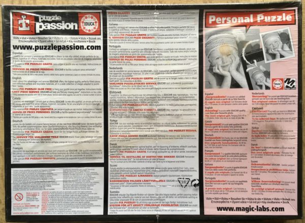 Image of the puzzle 1000, Educa, Dancing Girls, Gülay Yüksel, Factory Sealed, Picture of the base