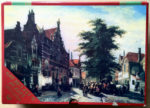 Image of the puzzle 1200, Hema, Cheese Market with the Weigh House in Enkhuizen, by Cornelis Springer, Picture of the box