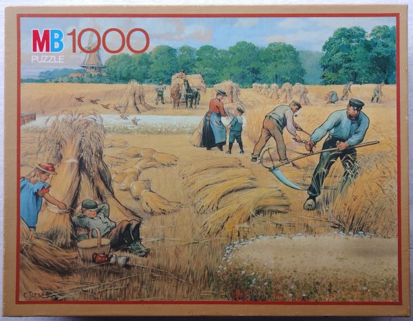 Image of the puzzle 1000, MB, A July Day on the Land, by Cornelis Jetses, Complete, Picture of the box