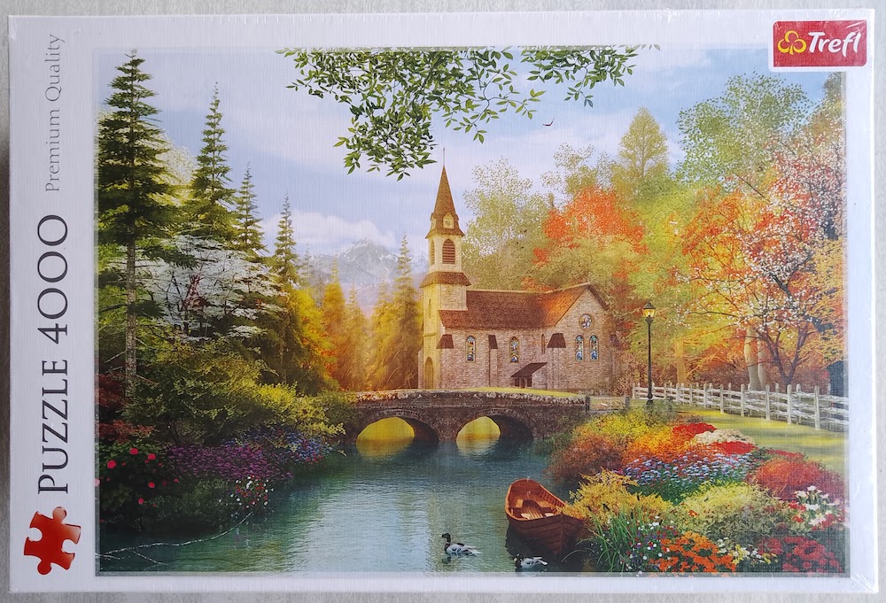 2000, Castorland, Crossing the River, Wierusz-Kowalski - Rare Puzzles