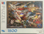 Image of the puzzle 1500, MB, Transportation, Complete, Picture of the box