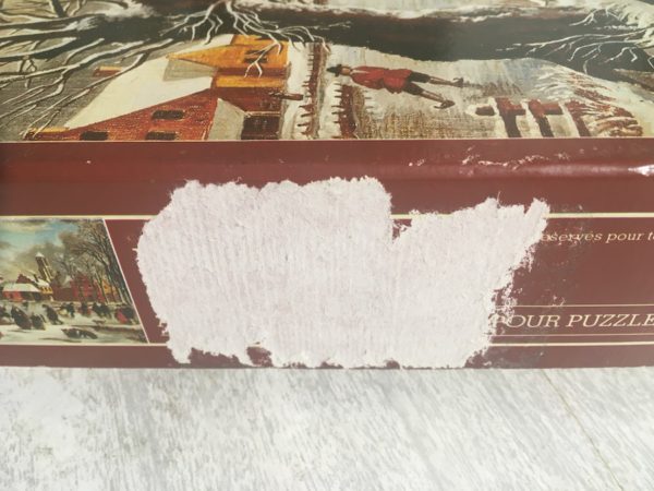 Image of the puzzle 3000, Nathan, Winter in Holland, J. van der Bowlen, Complete, Detail of the box