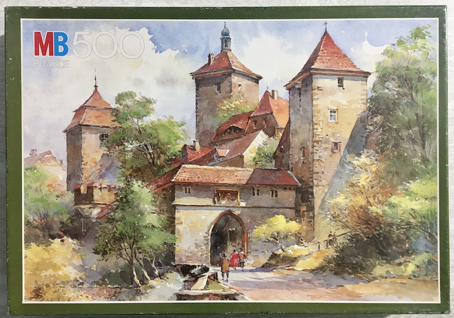 500, MB, Rothenburg ob der Tauber, Complete, 2020-09-01 Image of the puzzle 500, MB, Rothenburg ob der Tauber, Complete, Picture of the box