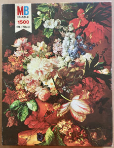 Image of the puzzle 1500, MB, Imperial Bouquet, Jan van Oos, Picture of the box