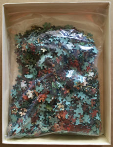 Image of the puzzle 1500, MB, Imperial Bouquet, Jan van Oos, Picture of the bag