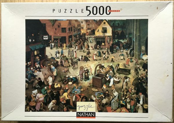 Image of the puzzle 5000, Nathan, The Combat of Lent and Mardi Gras, by Pieter Bruegel the Elder, Picture of the box