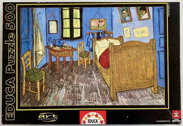 Image of the puzzle 500, Educa, Van Goghs Room at Arles, Vincent van Gogh, Sealed Bag, Picture of the box
