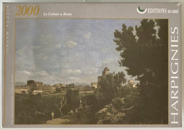 Image of the puzzle 2000, Ricordi, The Colosseum in Rome, by Henri Harpignies, Factory Sealed, Picture of the box