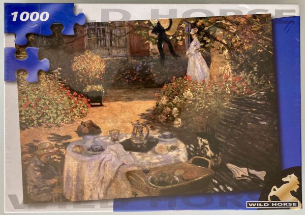 Image of the puzzle 1000, Wild Horse, The Lunch, Claude Monet, Factory Sealed, Picture of the box