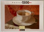 Image of the puzzle 1500, Nathan, Cappuccino, Fabrice de Villeneuve, Factory Sealed, Picture of the box