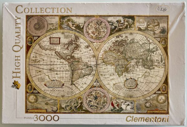 Image of the puzzle 3000, Clementoni, Old Map, Factory Seled