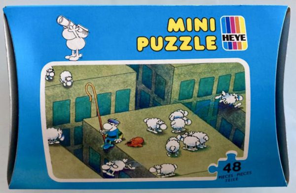Image of the puzzle 48, Heye, Rooftop Shepherd, Mordillo, Sealed Bag, Picture of the box