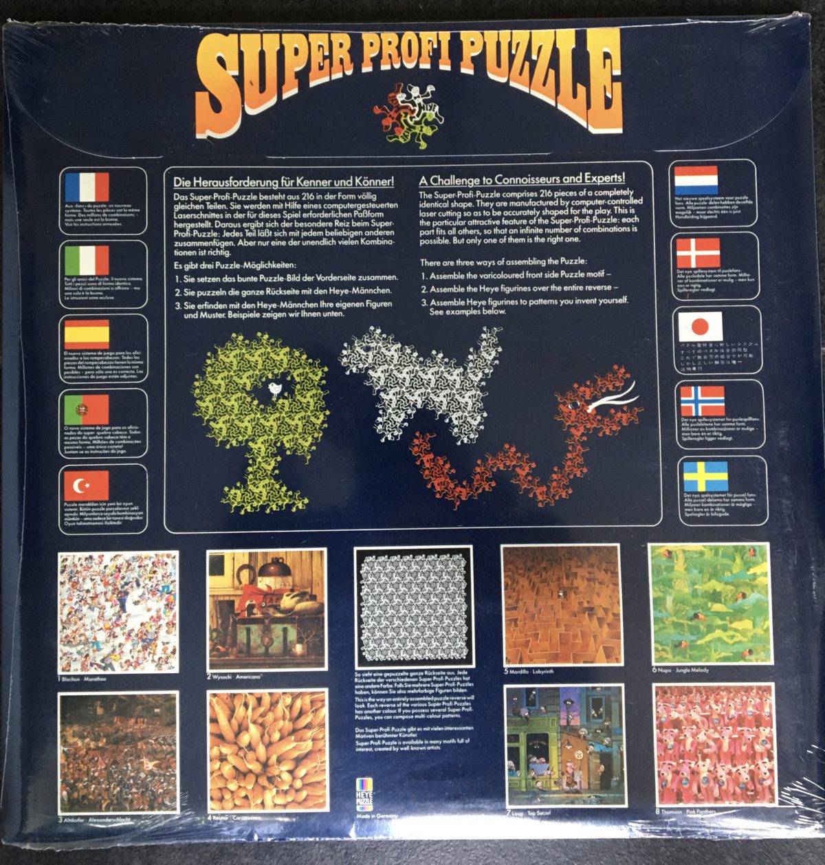 216, Heye, Americana, Charles Wysocki. Listed by Bram. Image of the puzzle 216, Heye, Americana, Charles Wysocki. Picture of the back.