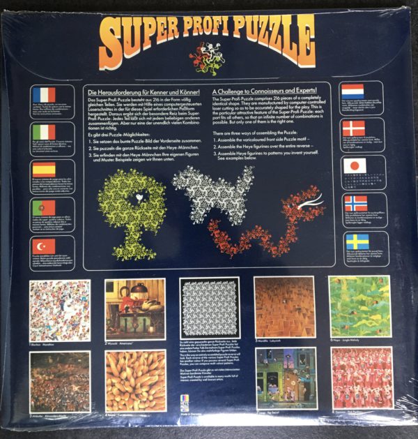 Image of the puzzle 216, Heye, Americana, Charles Wysocki. Picture of the back.