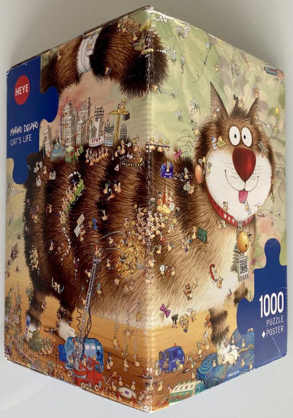 Heye NEW Heye Jigsaw Puzzle 1000 Pieces Tiles "Cat's Life" Marino Degano 