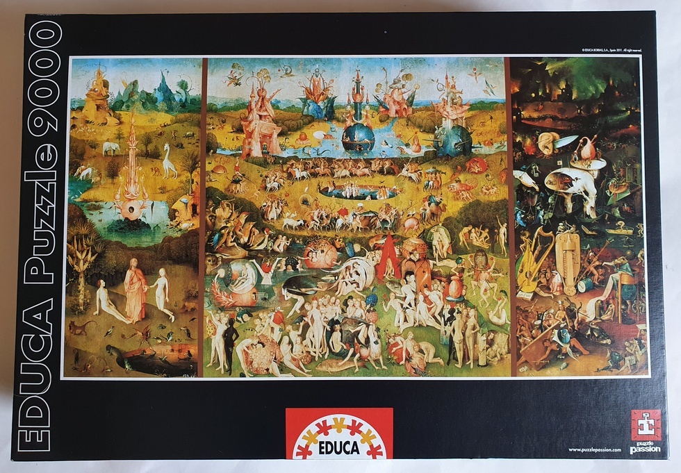 opslag Kip Technologie 9000, Educa, The Garden of Earthly Delights, Bosch - Rare Puzzles