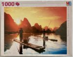 Image of the puzzle 1000, MB, Sunset on the River, Factory Sealed