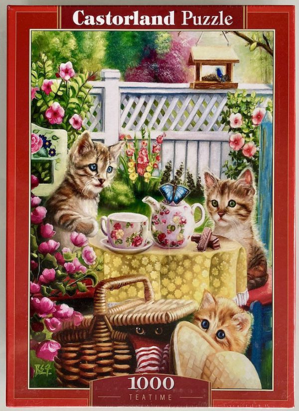 Image of the puzzle 1000, Castorland, Teatime, Brooke Faulder, Factory Sealed