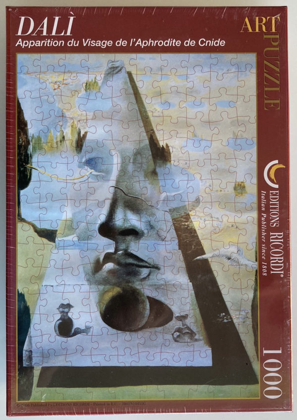 Image of the puzzle 1000, Ricordi, Apparition of the Visage of Aphrodite of Cnidos in a Landscape, by Salvador Dalí