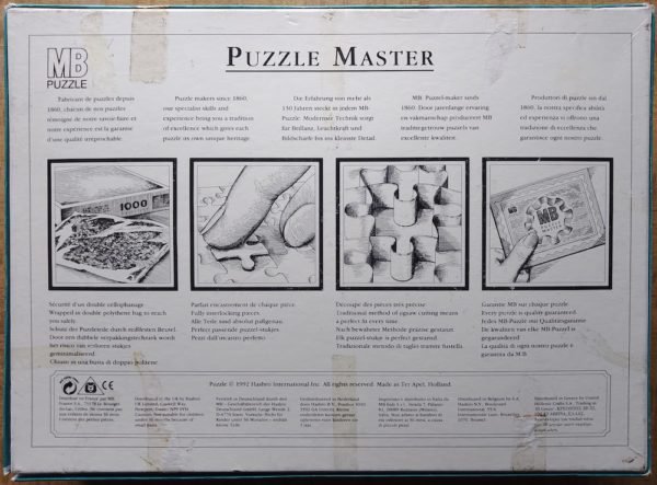 Image of the puzzle 3000, MB, Austrian Tyrol, Complete, Picture of the back